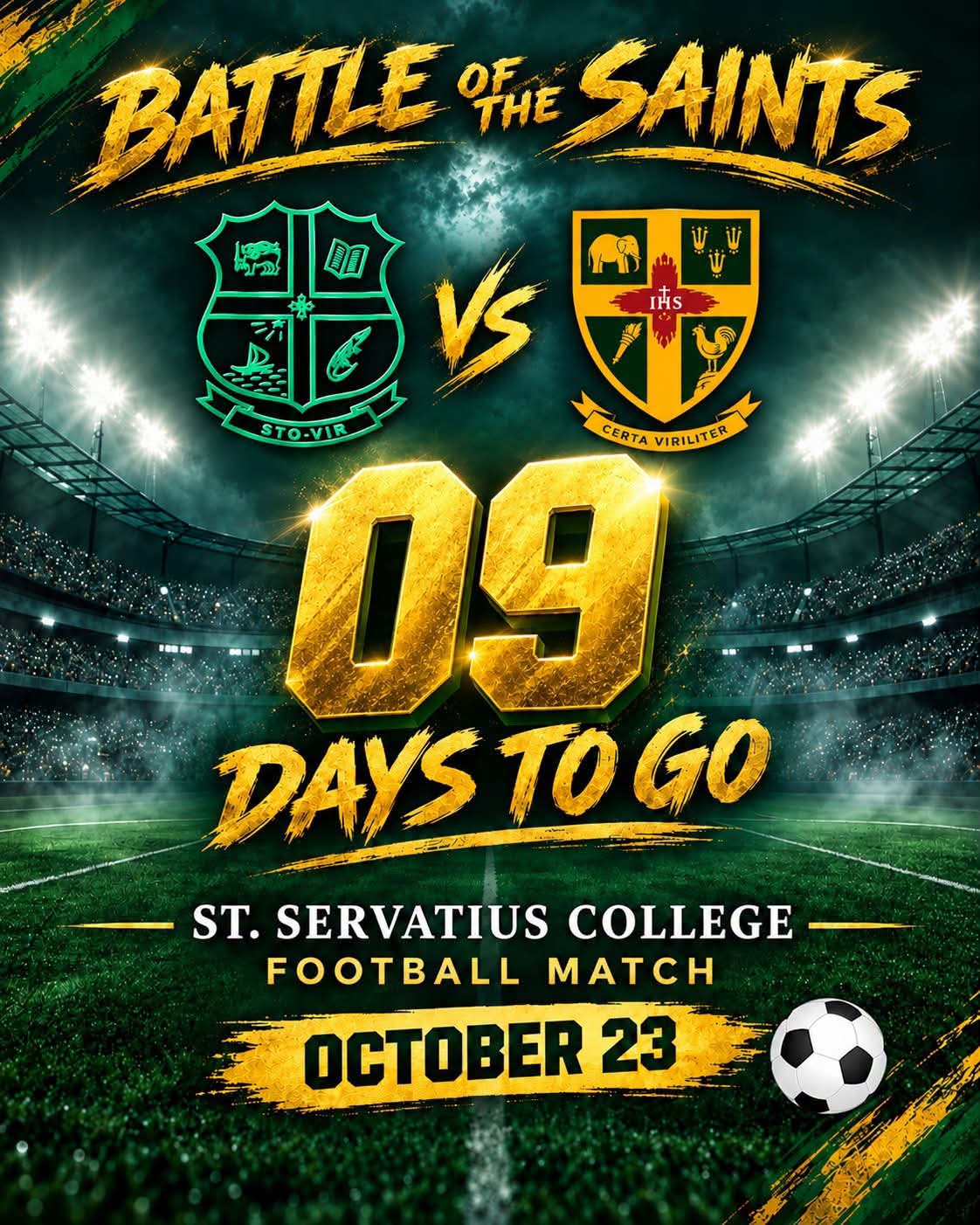 THE SAINTS ARE READY FOR WAR ON THE PITCH!